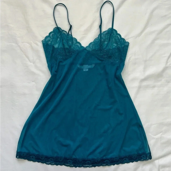 Vintage Y2K Victoria’s Secret Sheer Mini Slip Dress - Picture 5 of 7